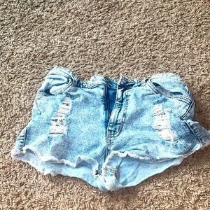Shorty short denim shorts size xs